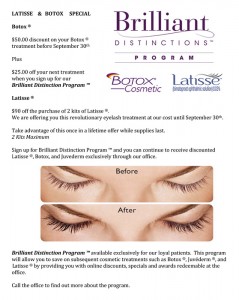 Read more about the article Latisse & Botox Special