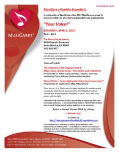 Read more about the article MusiCares Healthy Essentials 2013 Workshop