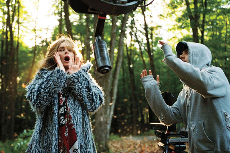 Image: Adele on the set of the "Hello" video. Alexandra Waespi 